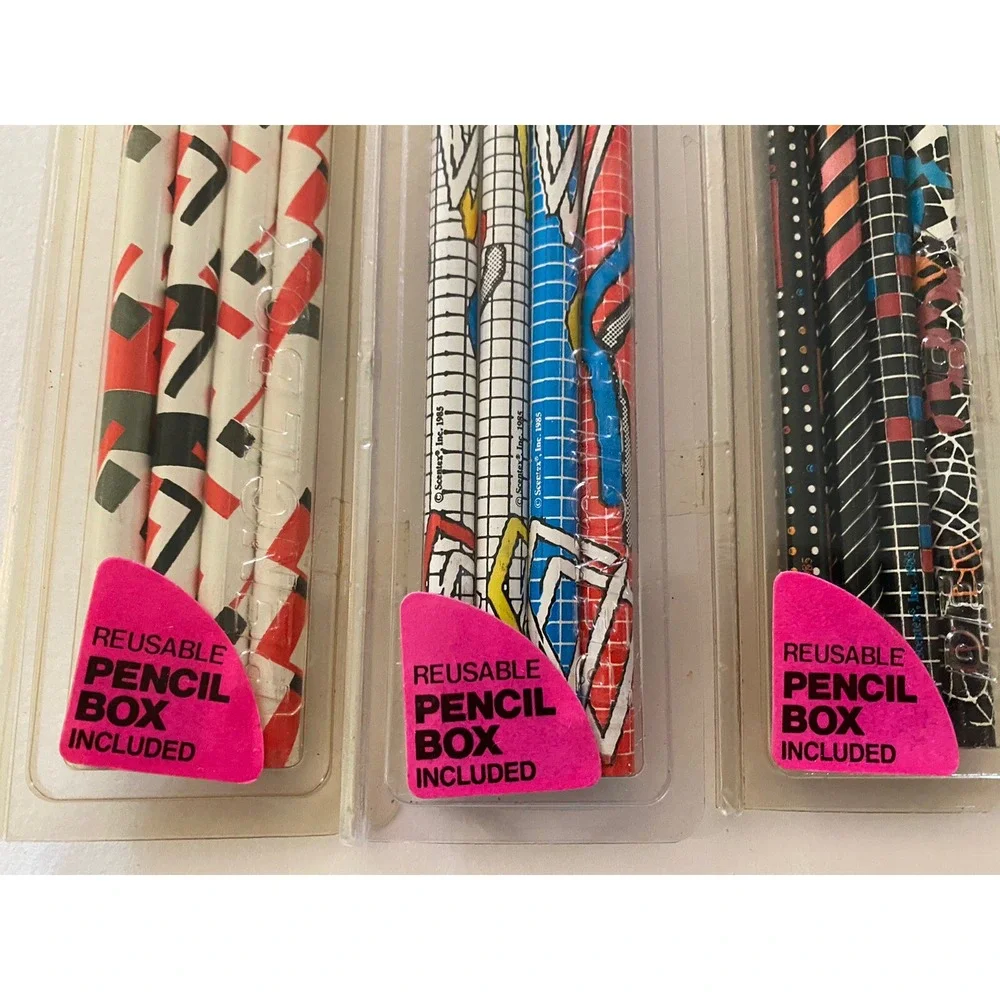 Vintage 1985 Scentex Pencil Classics Matrix Shocks No 2 Pencils 80s Retro 3 Sets